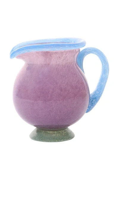 Noon & Moon Grape Pastel Pitcher Vase In Multi