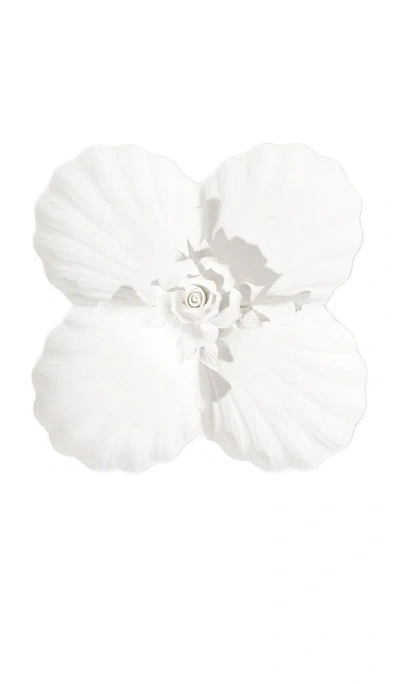 Noon & Moon Isabella Artisan Rose Duad Dish In White