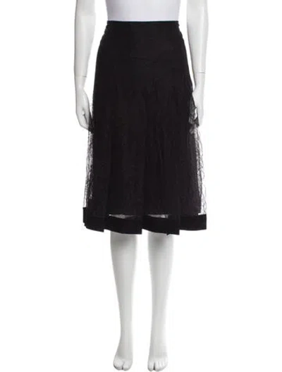 Pre-owned Noon By Noor Knee-length Skirt In Black