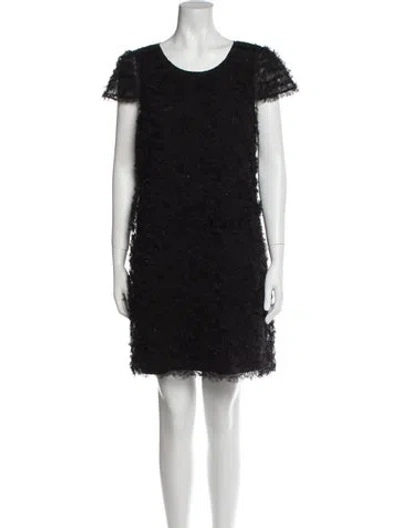 Pre-owned Noon By Noor Lace Pattern Mini Dress W/ Tags In Black