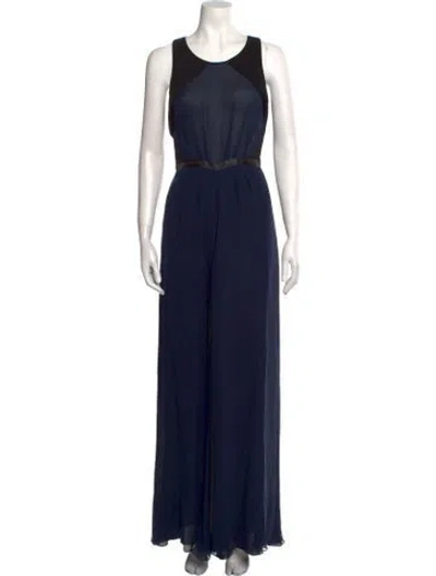 Pre-owned Noon By Noor Scoop Neck Jumpsuit W/ Tags In Blue