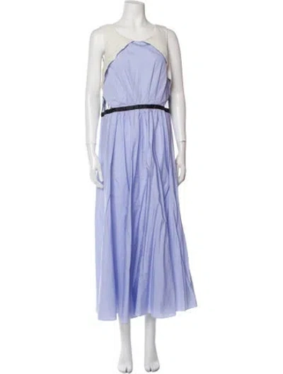 Pre-owned Noon By Noor Scoop Neck Long Dress W/ Tags In Blue