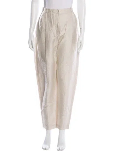 Pre-owned Noon By Noor Straight Leg Pants In Neutral