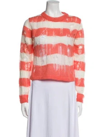 Pre-owned Noon By Noor Striped Crew Neck Sweater W/ Tags In Neutral