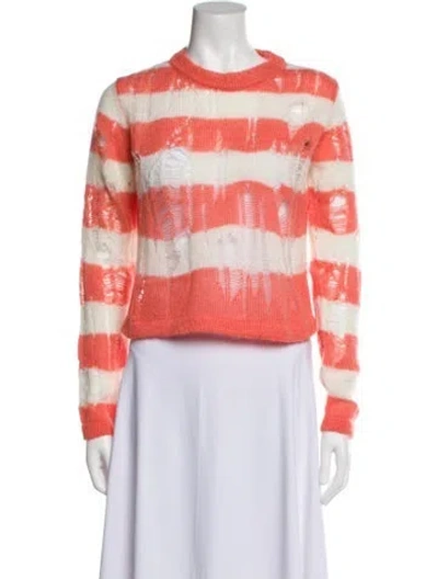 Pre-owned Noon By Noor Striped Crew Neck Sweater W/ Tags In Neutral