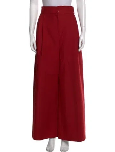 Pre-owned Noon By Noor Wide Leg Pants In Red