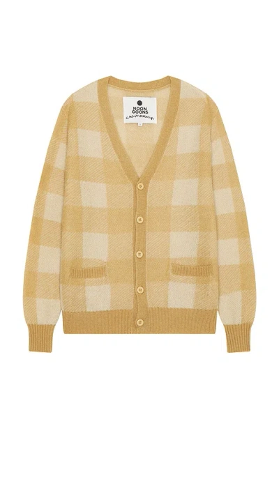 Noon Goons Beach Camp Cardigan In Beige
