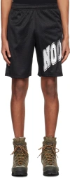 Noon Goons Black Halfcourt Shorts In Black