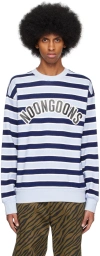 Noon Goons Blue Illusion Sweatshirt In Navy
