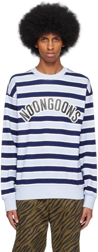 Noon Goons Blue Illusion Sweatshirt In Navy