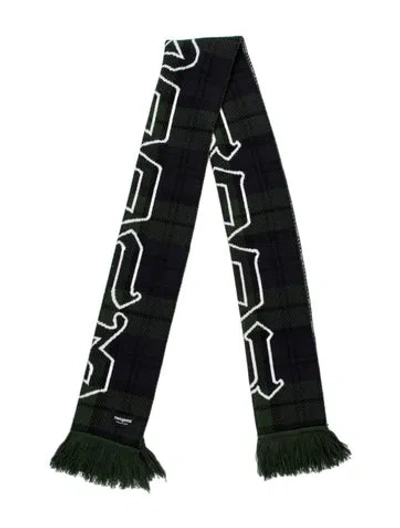 Pre-owned Noon Goons Graphic Print Scarf In Green