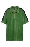 Noon Goons Joyride Velour Polo In Green