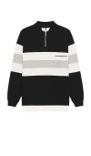 Noon Goons Laid Back Fleece Polo In Black