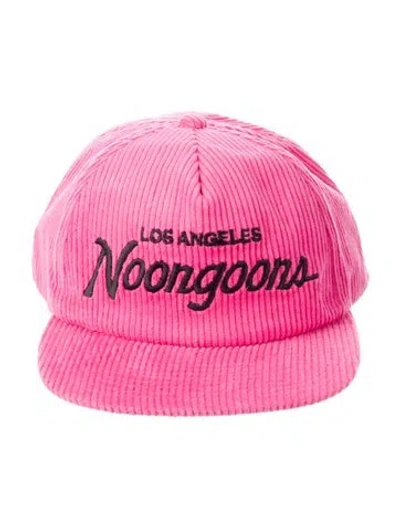 Pre-owned Noon Goons Logo  Embroidered Snapback Hat W/tags In Pink