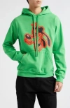 Noon Goons X Disney Goofball Fleece Graphic Hoodie In Green