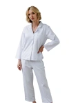 Noon Stretch Cotton Long Pajama Set