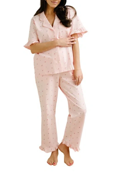 Noon Stretch Cotton Ruffle Pajama Set