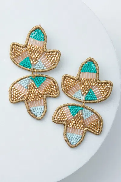 Noonday Beaded Lotus Earrings