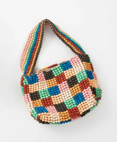 Noonday Beaded Patchwork Bag In Animal Print