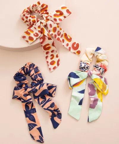 Noonday Breezy Bow Scrunchies, Set Of 3 In Multi
