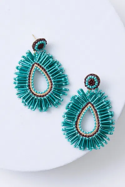 Noonday Carnaval Earrings, Turquoise In Blue