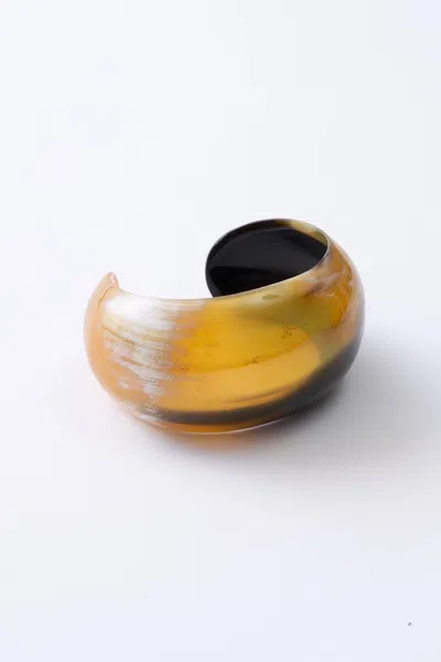 Noonday Carved Horn Cuff In Gold