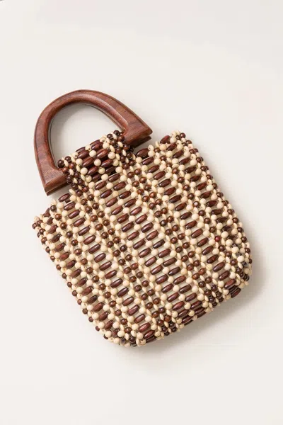 Noonday Cocoa Beaded Bag In Purple