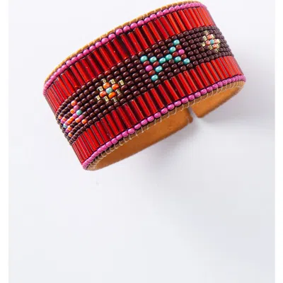 Noonday Collection Cereza Cuff In Red
