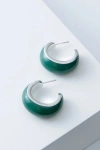 Noonday Collection Jasper Hoops In Green
