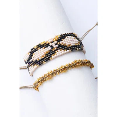 Noonday Collection Serpiente Bracelet Set In Brown
