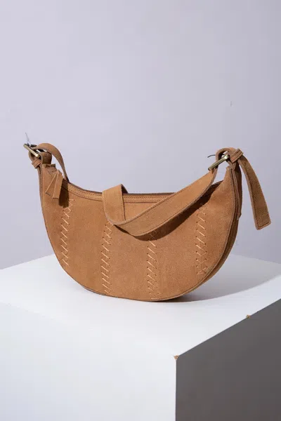 Noonday Crescent Sling, Western Suede In Brown