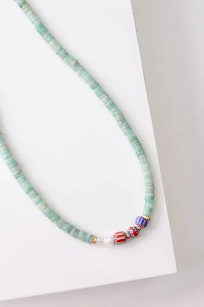 Noonday Endless Sky Necklace In Green