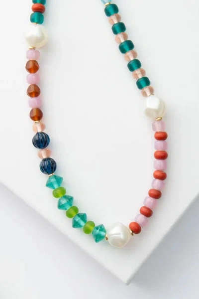 Noonday Glass Celebration Necklace In Multi