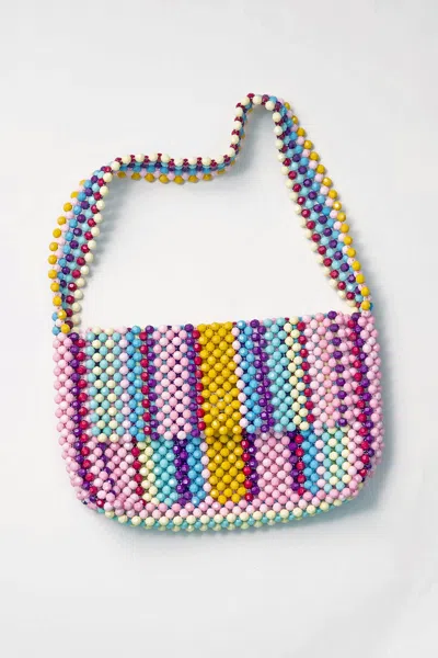 Noonday Holi Beaded Bag In Pink