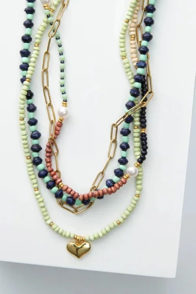 Noonday Kindred Heart Necklace In Multi