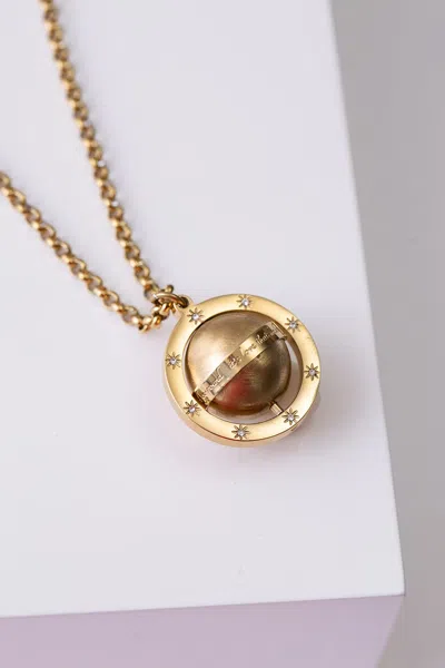 Noonday Love Makes The World Go Round Pendant In Gold