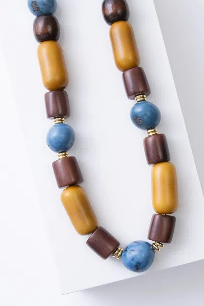 Noonday Miel Tagua Necklace In Brown