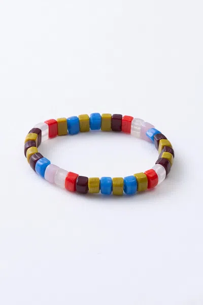 Noonday Opaque Glass Bracelet, Natural Multicolor