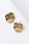 Noonday Pansy Statement Stud In Gold