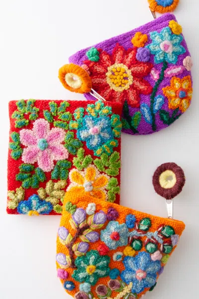 Noonday Pequeña Coin Pouch, Assorted (style Chosen At Random) In Purple