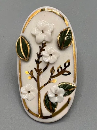 Noonday Porcelain Bandana Slider, 4 Flowers