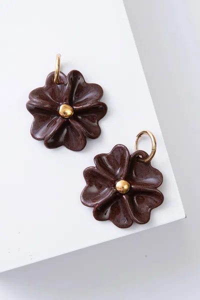Noonday Porcelain Gold Touch Earrings