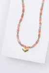 Noonday Rose Agate Stone Necklace In Multi