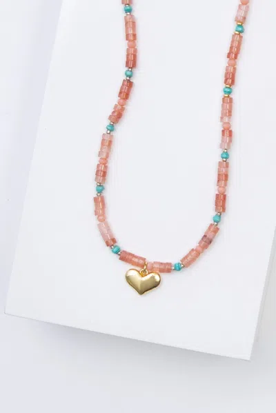 Noonday Rose Agate Stone Necklace