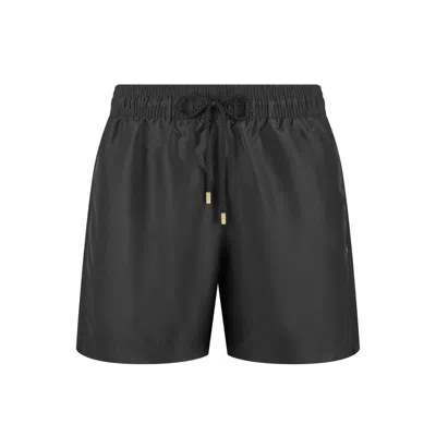 Noor Men's End Swim Short In Jet Black