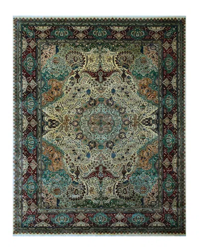 Noori Rug 20x20 Hand-knotted Rug In Green
