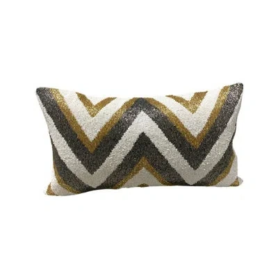 Noori Rug Cosmos Beaded Throw Pillow