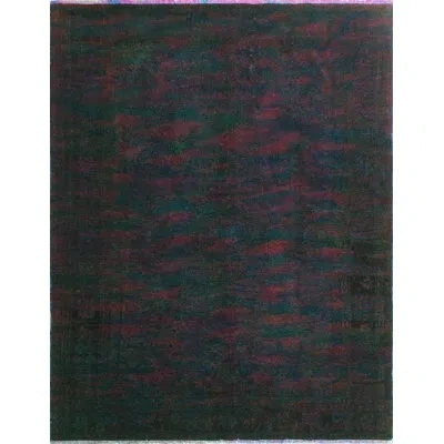 Noori Rug One-of-a-kind Hand-knotted 1980s Purple 7'1" X 9' Wool Area Rug In Blue;purple