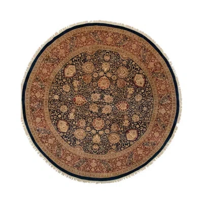 Noori Rug One-of-a-kind Versailles Hand-knotted New Age Red 12' X 12' Round Wool Area Rug