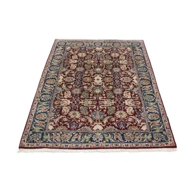 Noori Rug One-of-a-kind Wali Hand-knotted New Age Dark Red 4'2" X 6'1" Wool Area Rug In Drk. Red